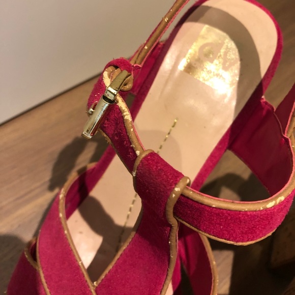 Dolce Vita Hot Pink platform heels! Size 10 - Picture 5 of 6